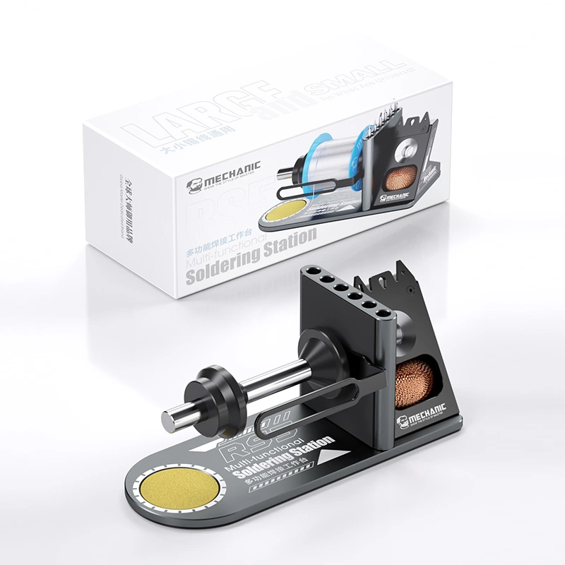 Durable Aluminum Alloy Soldering Iron Stand with Multi-Function