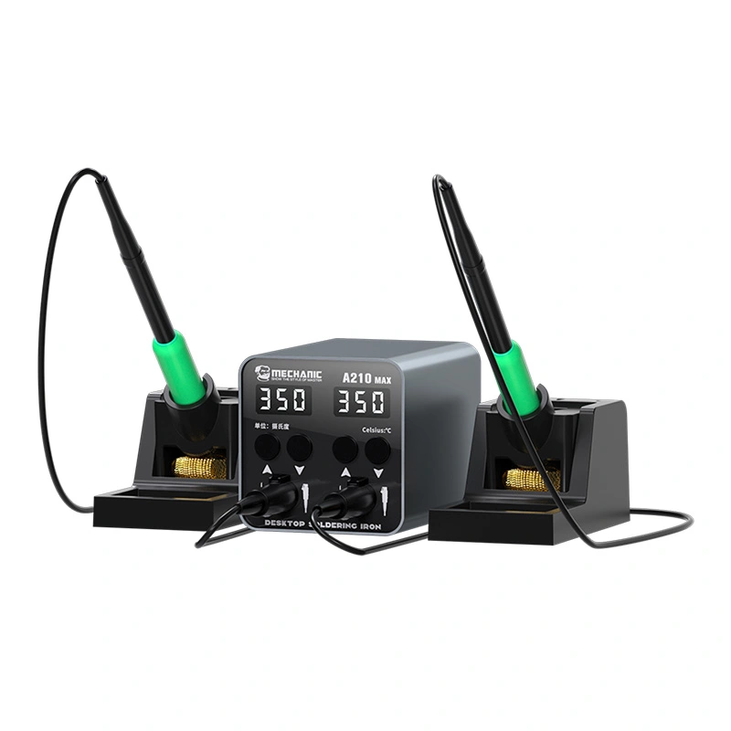 ميكانيكي A210 ماكس مكواة لحام مزدوجة المحطة | تسخين سريع