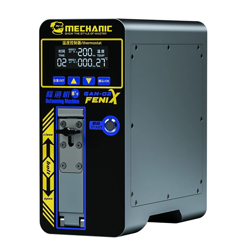 ماكينة إزالة الرغوة ميكانيكية gan-02 fenix 8 بوصة LCD