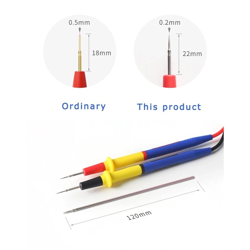 Mechanic Stainless Steel Multimeter Pen | 20A, 1000V, Silicone Wire