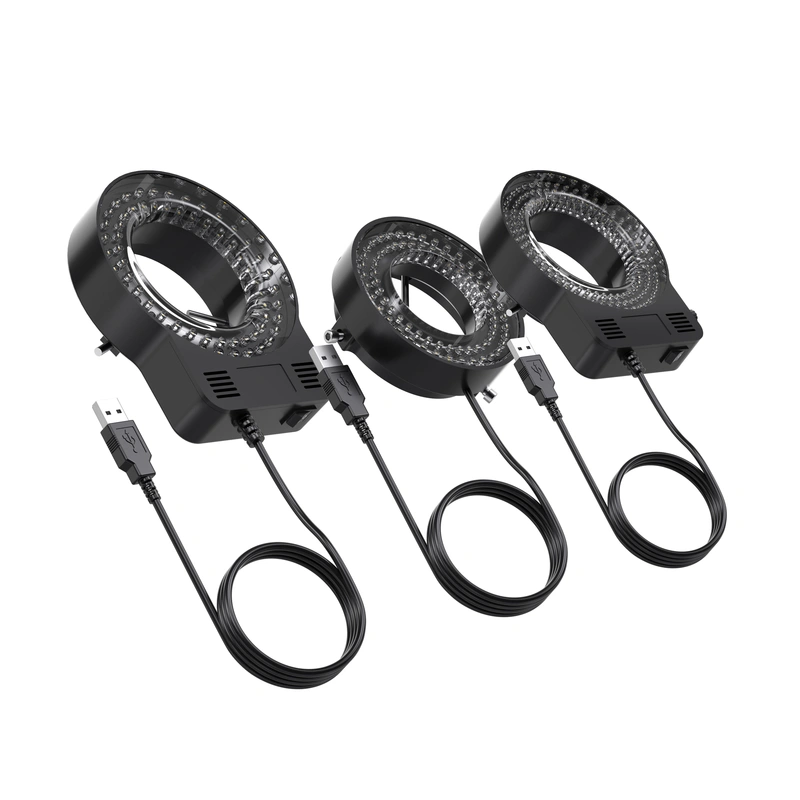 Mechanic L64 / L72 / L144 USB Adjustable Microscope Ring Light Source 