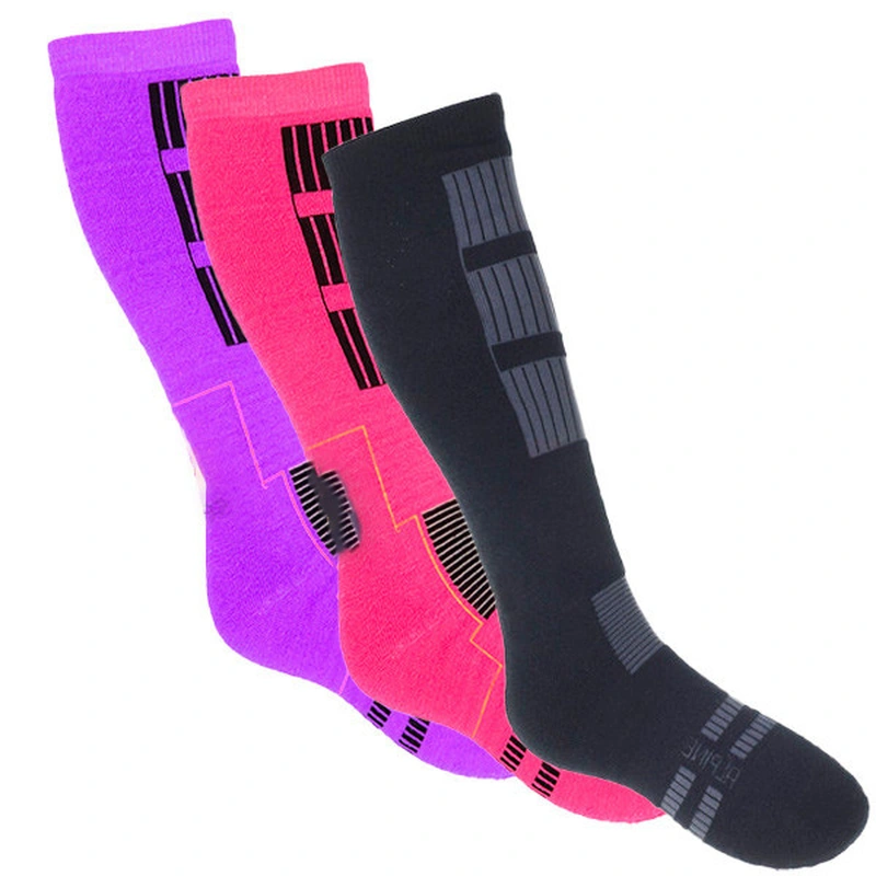 Men Merino Wool Ski Socks Warm Long Athletic Socks 
