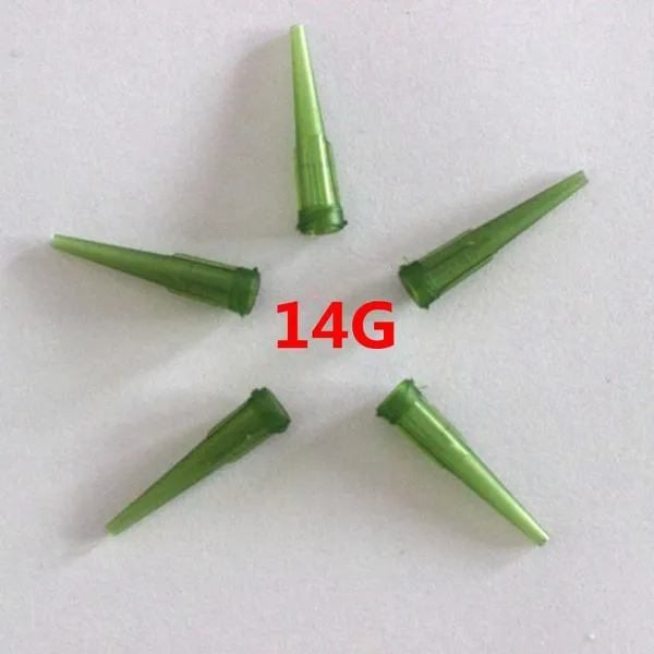 tt 14g оливковая пластиковая игла для дозирования клей, клей для шприца, автоматический дозатор, использование робота