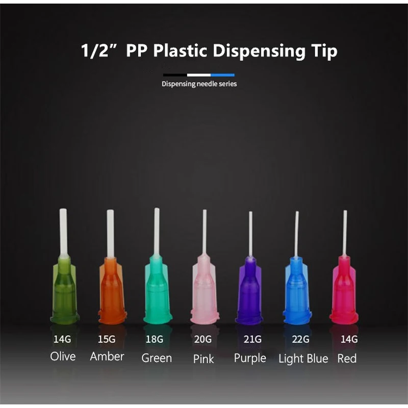 игла дозирования иглы шприца наконечник 14g-25g дозирующая pp защита иглы дозирования клея