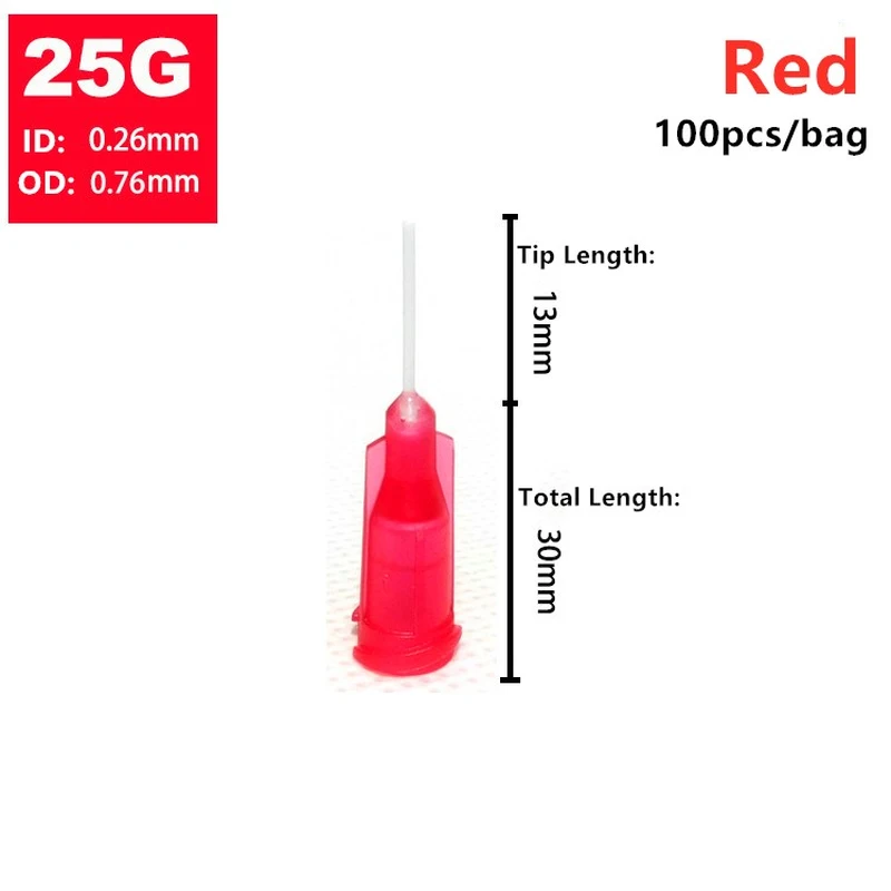 игла дозирования иглы шприца наконечник 14g-25g дозирующая pp защита иглы дозирования клея