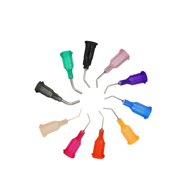 игла для дозирования наконечников для клея 1/2 дюйма 14 г-34 г, расположенная под углом 45 градусов, игла для точного дозирования жидкости