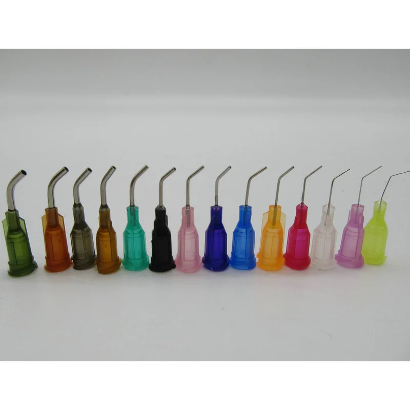 игла для дозирования наконечников для клея 1/2 дюйма 14 г-34 г, расположенная под углом 45 градусов, игла для точного дозирования жидкости