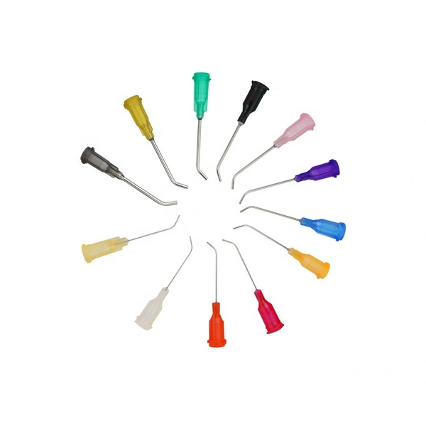 Высокое качество 45 градусов 14-32 г 1-дюймовый винт угловой одноразовый наконечник для клея безопасный дозирующий наконечник иглы