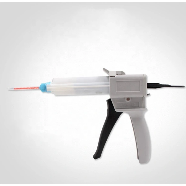 Пистолет для смешивания двухкомпонентного клея, 10: 1, 50 мл, пистолет для дозирования клея с картриджами ab