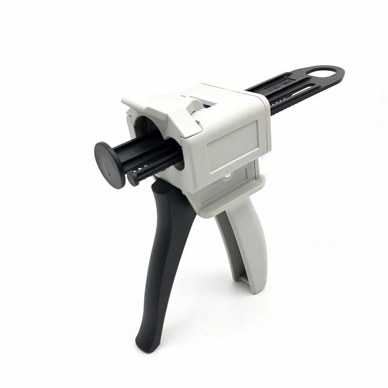 Пистолет для смешивания двухкомпонентного клея, 10: 1, 50 мл, пистолет для дозирования клея с картриджами ab