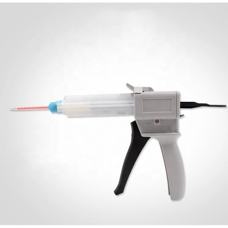 Пистолет для смешивания двухкомпонентного клея, 10: 1, 50 мл, пистолет для дозирования клея с картриджами ab