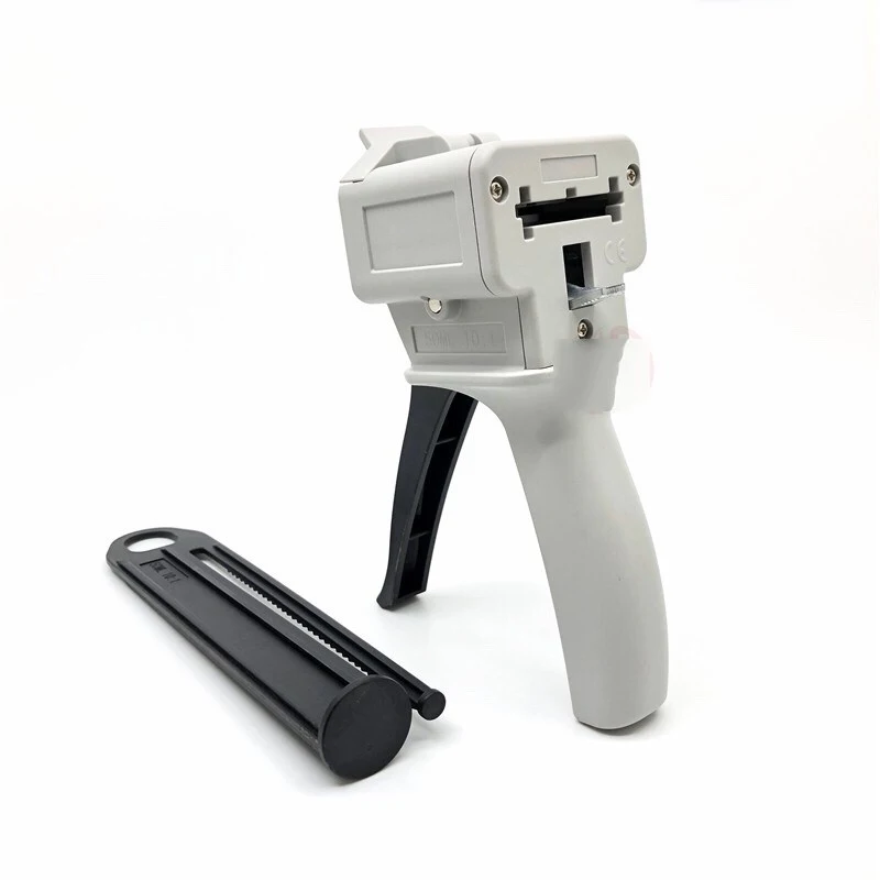 Pistola dispensadora de resina adhesiva epoxi de mezcla de dos componentes con pegamento ab de 50 ml 10: 1 con buen precio