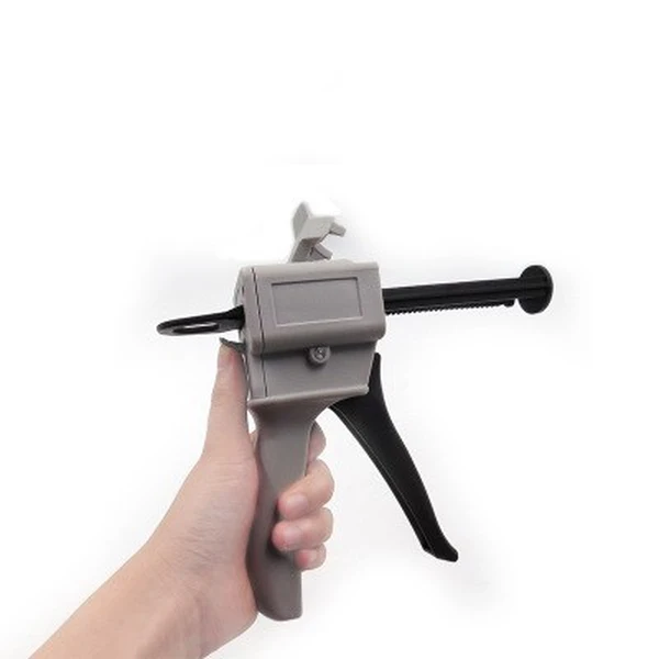 Pistola dispensadora de resina adhesiva epoxi de mezcla de dos componentes con pegamento ab de 50 ml 10: 1 con buen precio