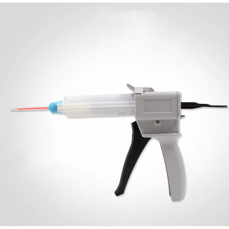 Заводская поставка 50 мл 10: 1 двухкомпонентный пистолет-дозатор для клея Пластиковый пистолет-дозатор для клея с хорошей ценой