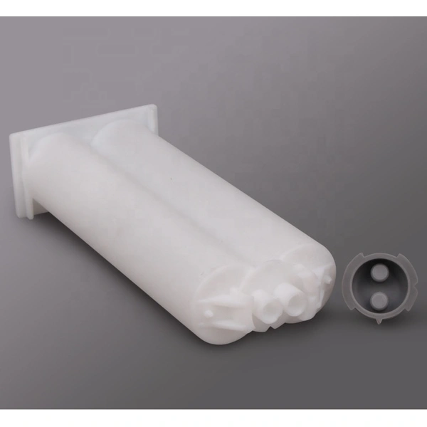 Заводская поставка 50 мл 1: 1 картридж для дозирования клея pp двухкомпонентный цилиндр с эпоксидным клеем