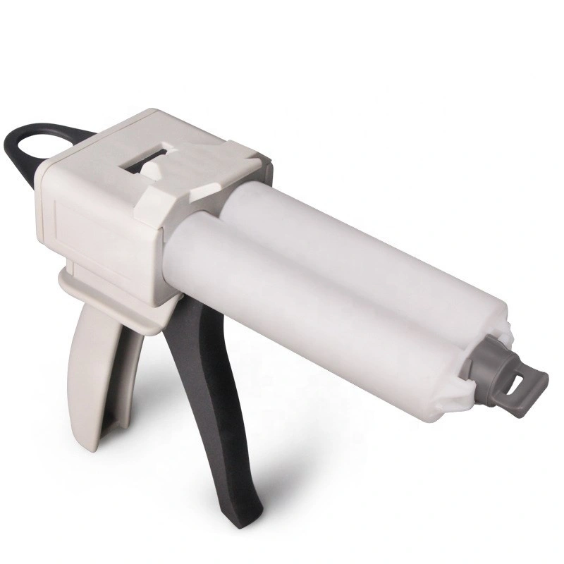 Заводская поставка 50 мл 1: 1 картридж для дозирования клея pp двухкомпонентный цилиндр с эпоксидным клеем