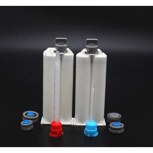 Factory Supply 50ml 1:1 Two-component Epoxy Cartridge Tube Plastic Dispensing Cartridge with static mixer