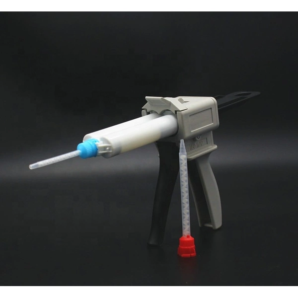 Factory Supply 50ml 1:1 Two-component Epoxy Cartridge Tube Plastic Dispensing Cartridge with static mixer
