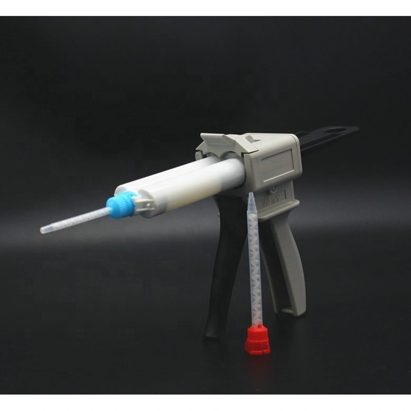 Factory Supply 50ml 1:1 Two-component Epoxy Cartridge Tube Plastic Dispensing Cartridge with static mixer