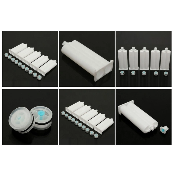 Картридж с двойным герметиком, 50 мл, 1: 1, промышленный дозирующий картридж для клея, полипропиленовый картридж, цилиндр для картриджа