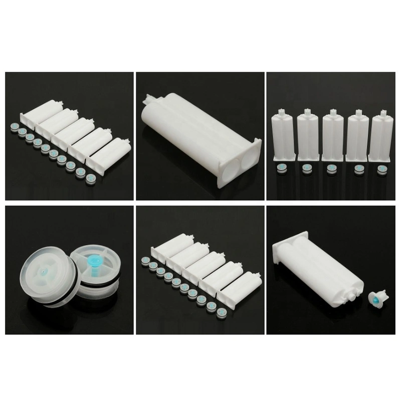 Картридж с двойным герметиком, 50 мл, 1: 1, промышленный дозирующий картридж для клея, полипропиленовый картридж, цилиндр для картриджа