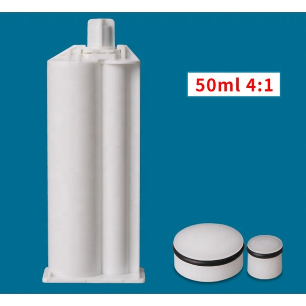 50 мл 1: 1 пластиковый эпоксидный герметизирующий картридж двойной картридж для дозирования клея цилиндр шприца для дозирования смеси
