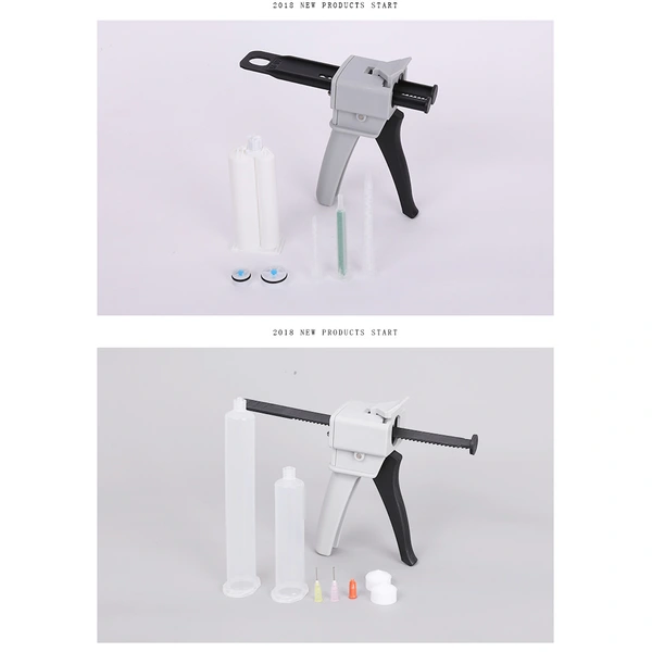 50 мл 1: 1 пластиковый эпоксидный герметизирующий картридж двойной картридж для дозирования клея цилиндр шприца для дозирования смеси