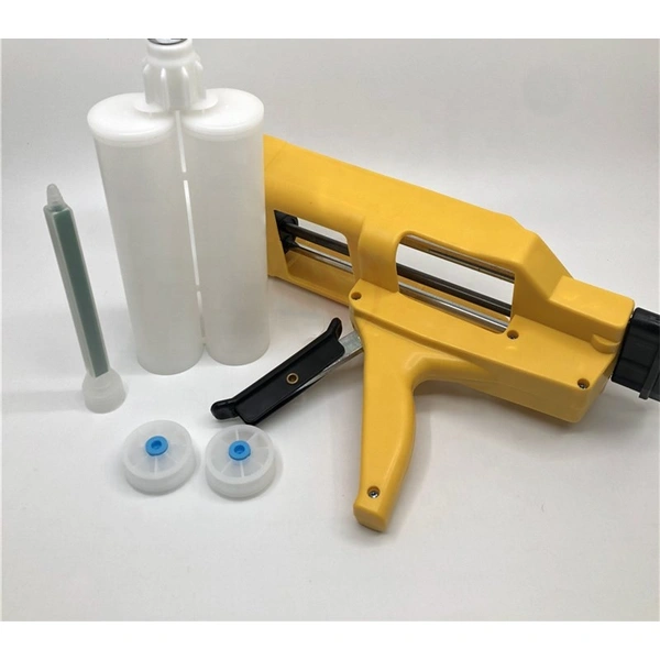 Пистолет для двухкомпонентной эпоксидной смолы, 400 мл, 1: 1, пистолет для дозирования клея, дозатор для двойного картриджа