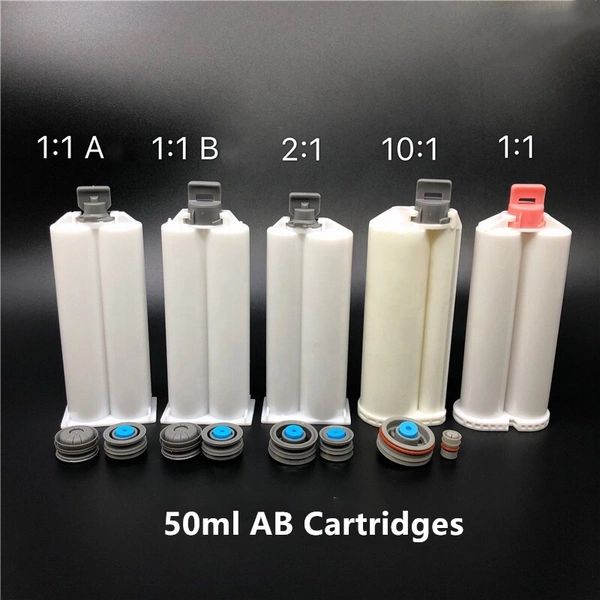 50ml 10: 1 pbt cartucho de calafateo adhesivo de superficie sólida cartucho de pistola epoxi de doble adhesivo para adhesivo acrílico ab