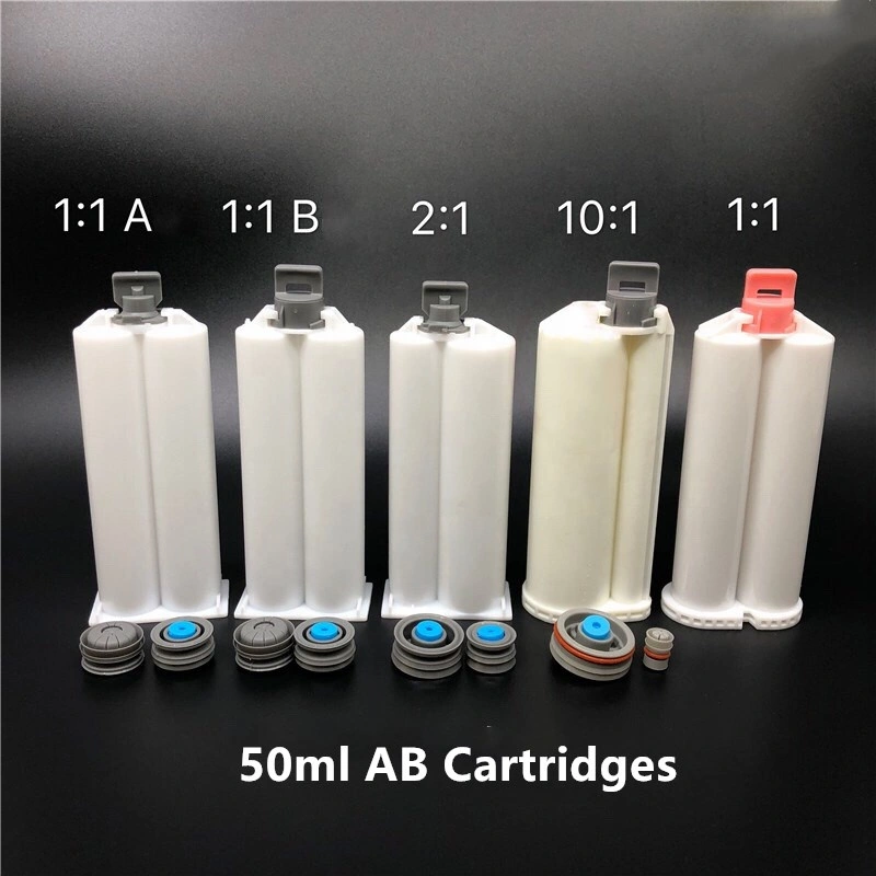 50ml 10: 1 pbt cartucho de calafateo adhesivo de superficie sólida cartucho de pistola epoxi de doble adhesivo para adhesivo acrílico ab