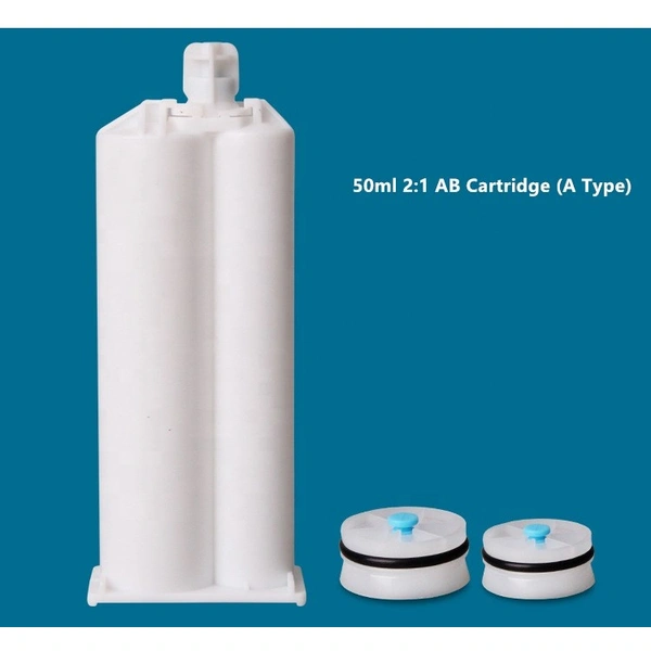 двойной картридж 50 мл 2: 1 двухкомпонентная эпоксидная смола двойной картридж для электронного дозирования
