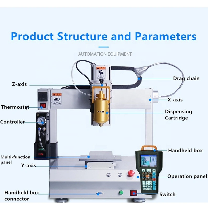 Трехосный меховой картридж 300/310 мл Автоматический дозатор клея для шприцев-расплавов