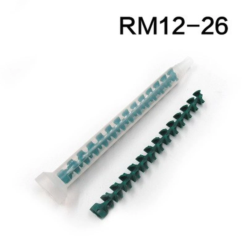 rm12-26 пластиковая насадка для динамического миксера ab эпоксидная смола, клей, клей динамический дозирующий миксер для дозирования дозирующей смеси