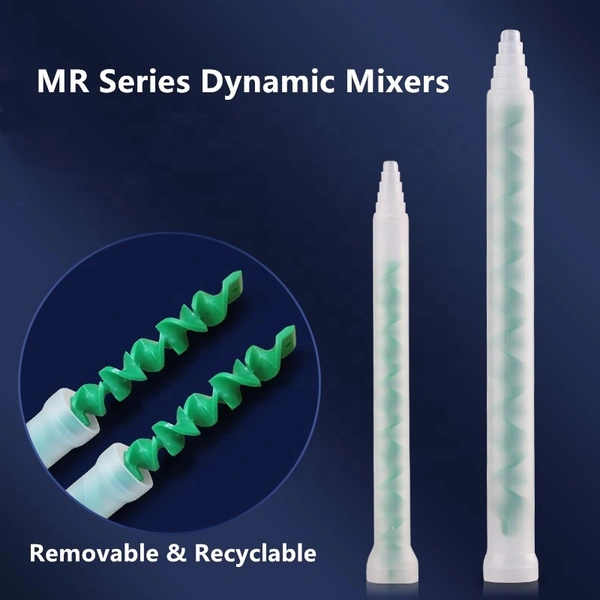 MR13-12 Plastic Dynamic Dispensing Mixer Tip AB epoxy, adhesive,glue dynamic mixing nozzle for meter mix dispense application