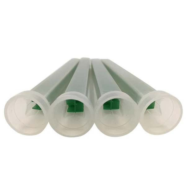 8.7-24 Plastic square static cone shower mixer with two-component glue, adhesive cartridge