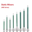 8.7-24 Plastic square static cone shower mixer with two-component glue, adhesive cartridge