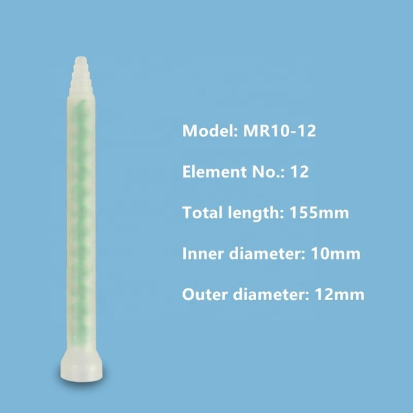 MR10-12 пластиковый динамический миксер, переработанный машинный смеситель, используемый на дозаторе эпоксидной смолы ab