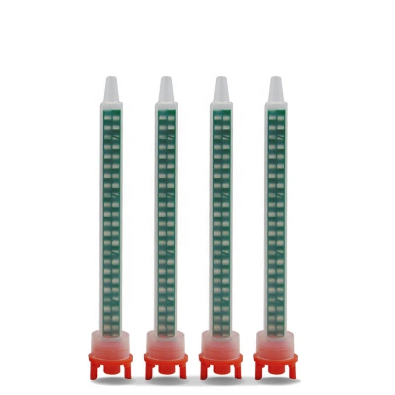 Tubo mezclador estático adhesivo epoxi de dos componentes mfq8.7-24 boquilla de punta mezcladora de mármol 10: 1