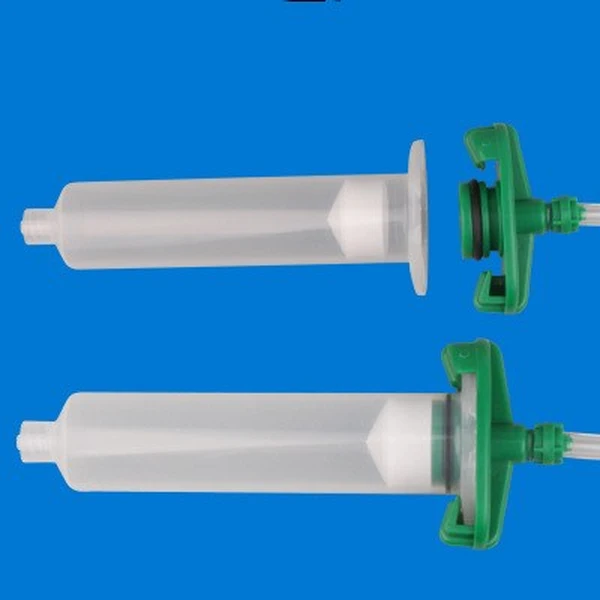 Adaptador de jeringa dispensadora de plástico de 30 cc / 55 cc uvglue, silicona, adaptador de barril de jeringa adhesivo para dispensación de fluidos