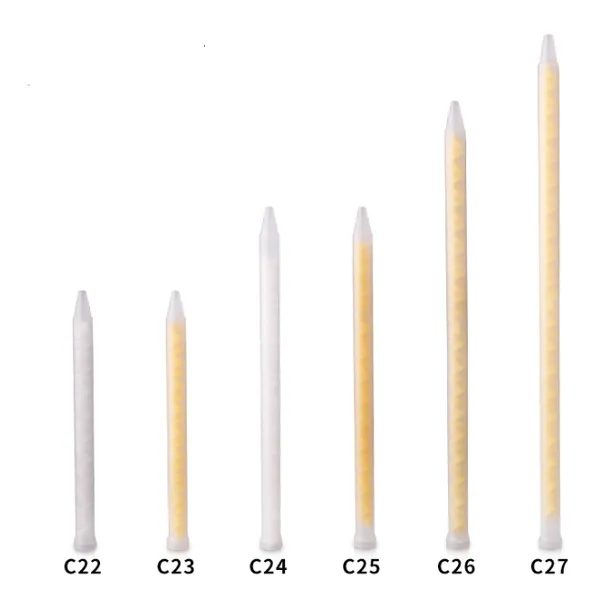 Одноразовый смеситель для клея с высокой производительностью, сопло для смешивания клея, статический смеситель для эпоксидной смолы MC8-32 для дозирования смеси