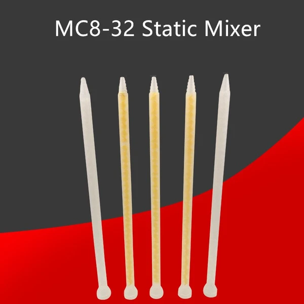 Одноразовый смеситель для клея с высокой производительностью, сопло для смешивания клея, статический смеситель для эпоксидной смолы MC8-32 для дозирования смеси