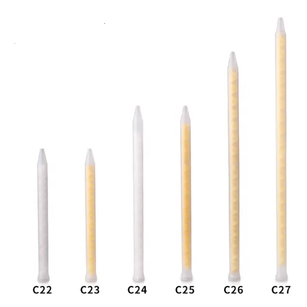 MC10-32 пластиковая машина спиральный статический смеситель трубка высоковязкий клей abglue смеситель эпоксидной смолы для дозирования смеси 