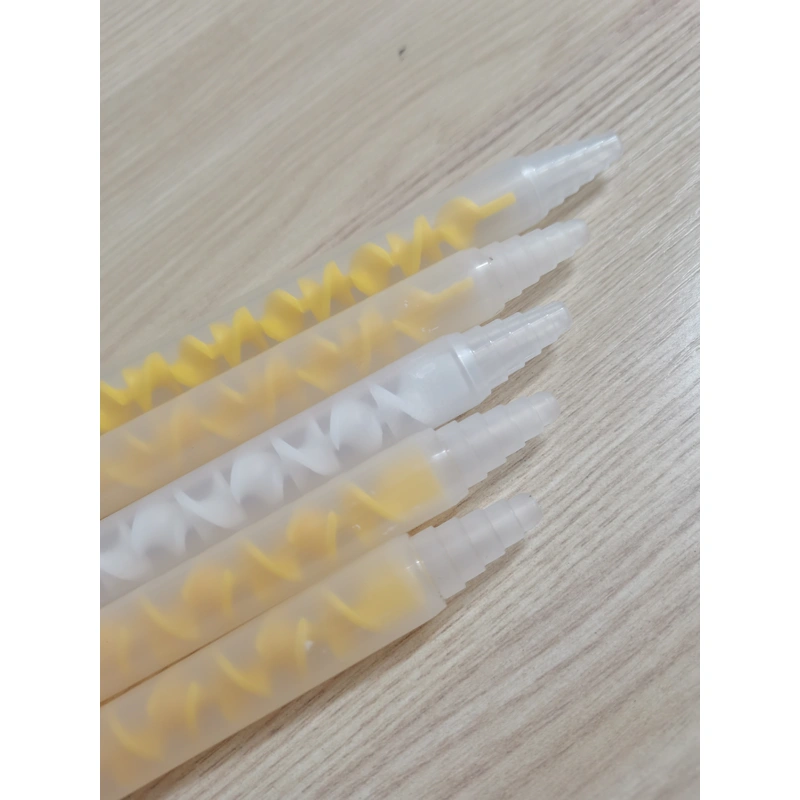 MC10-32 пластиковая машина спиральный статический смеситель трубка высоковязкий клей abglue смеситель эпоксидной смолы для дозирования смеси 