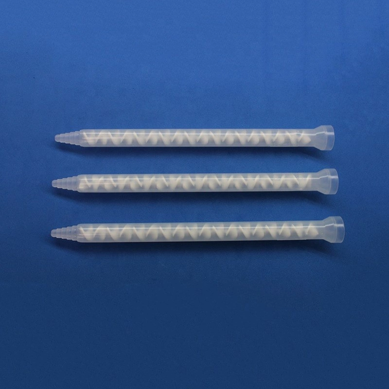 Заводская поставка mc10-18 пластиковый двойной диспенсер для клея, статический смеситель, одноразовая насадка для смешивания клея, наконечник