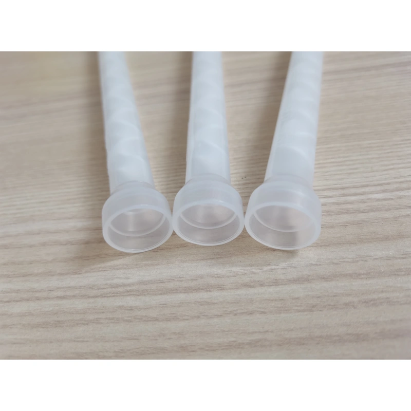 Заводская поставка mc10-18 пластиковый двойной диспенсер для клея, статический смеситель, одноразовая насадка для смешивания клея, наконечник