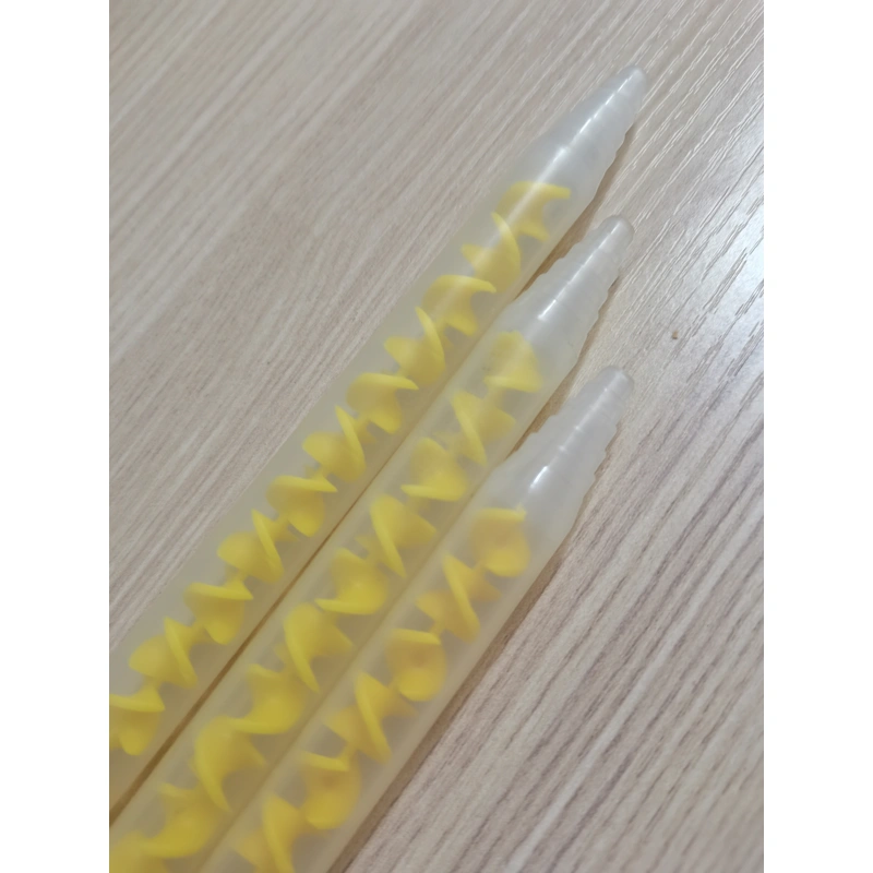 Заводская поставка mc10-24 одноразовый двойной жидкостный статический смеситель, соединенный с дозирующим наконечником и дозатором для клея