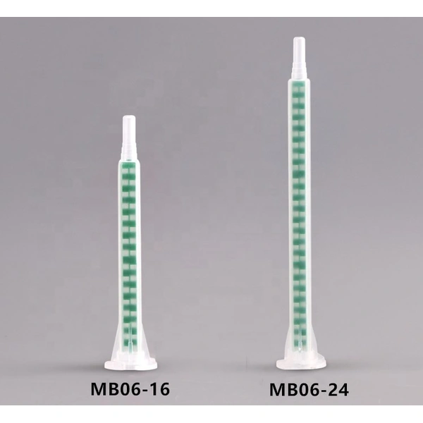Эпоксидный квадратный наконечник статического смесителя mb6-16 (зеленый) смесительная трубка для двойного пакета эпоксидных смол байонетный квадратный наконечник для смешивания материалов