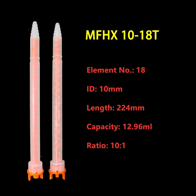 mfhx10-18t 10: 1 наконечник для смешивания эпоксидной смолы наконечник для статического смесителя mixpac