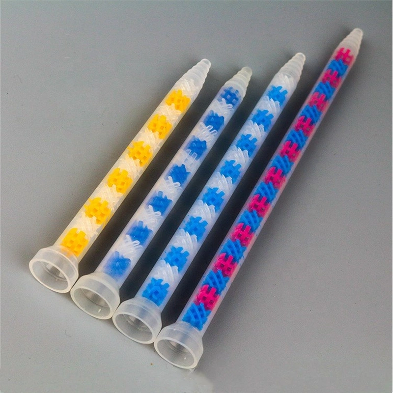 gsm9-13 одноразовый наконечник статического смесителя с x-образным элементом для клея, клея, эпоксидной смолы, полипропилена