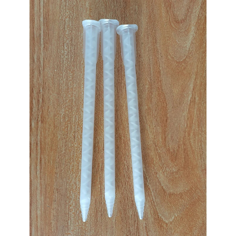 ma6.3-21 2k дозирование эпоксидной смолы статические наконечники смесителя для двойного пакета эпоксидных смол байонетная трубка для смешивания материалов с помпой